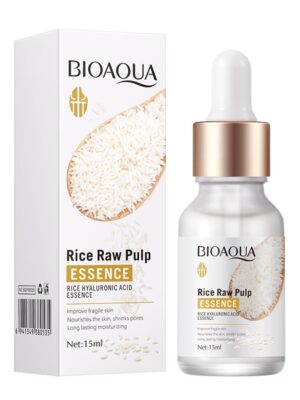 سرم پوست بایو آکوا مدل Rice Raw Pulp Hyaluronic Acid حجم 15 میلی لیتر